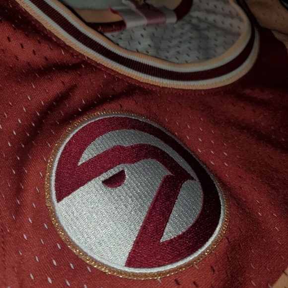 Atlanta Hawks Mitchell & Ness #21 Wilkins 1970's Style Jersey Sz XL - Picture 5 of 5